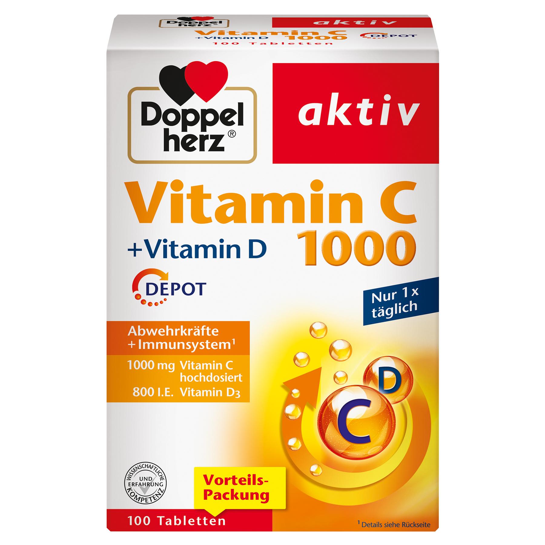Doppelherz Vitamin C 1000 + Vitamin D