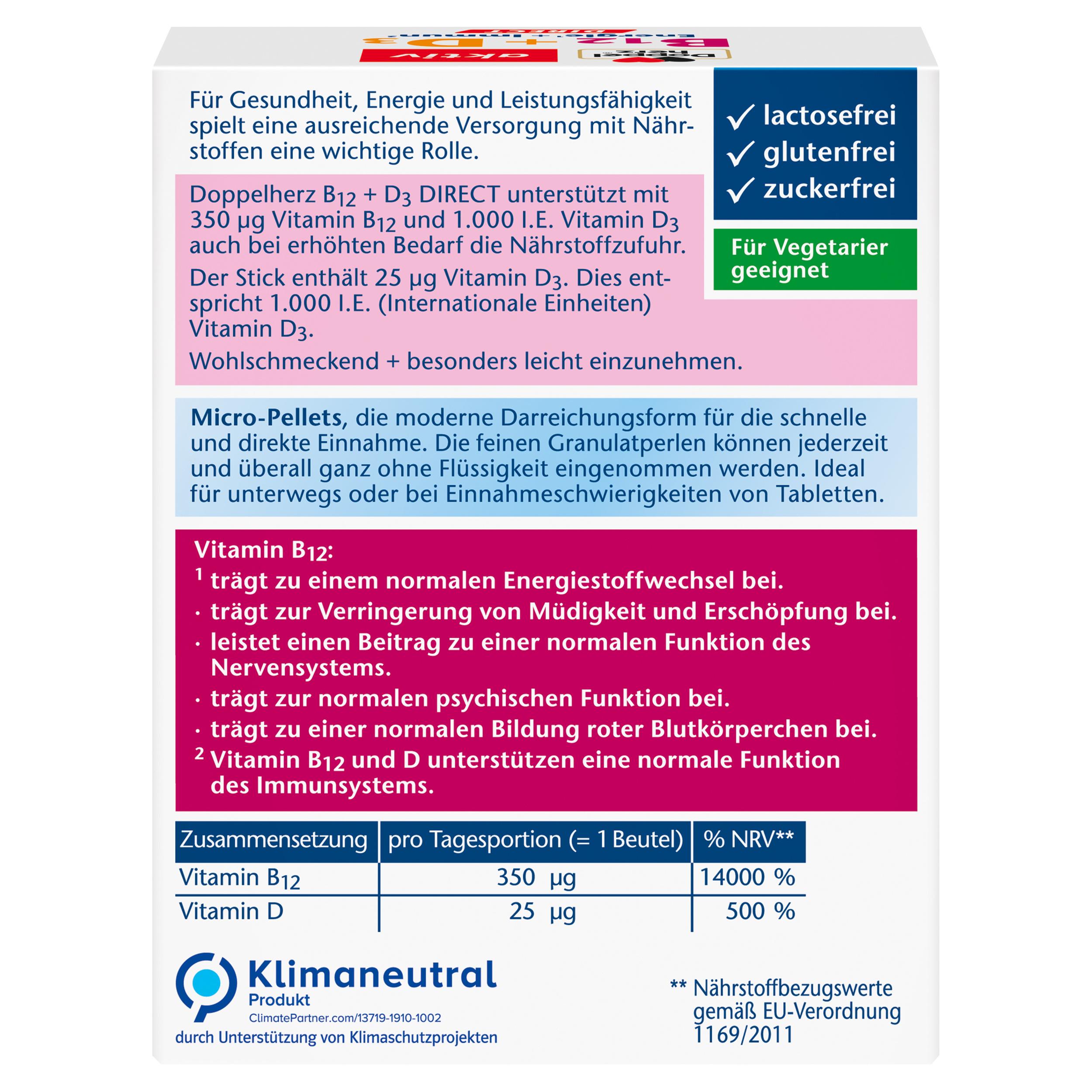 Produktbild Doppelherz aktiv Vitamin B12 + B3 Direct 3 von 7