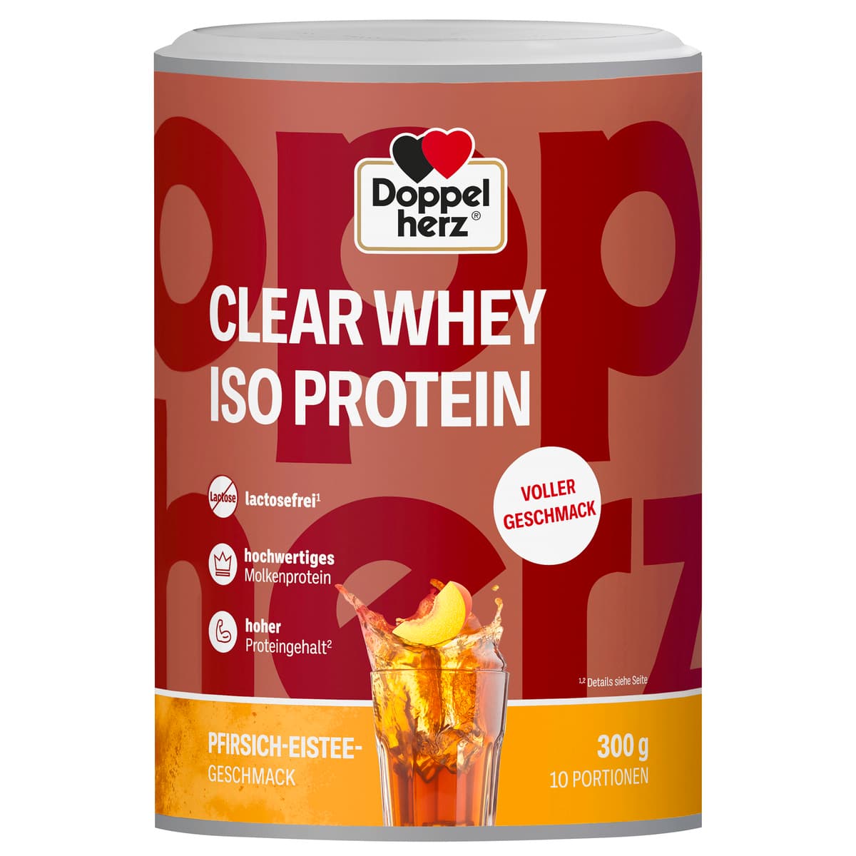 Doppelherz Clear Whey Iso Protein Pfirsich-Eistee