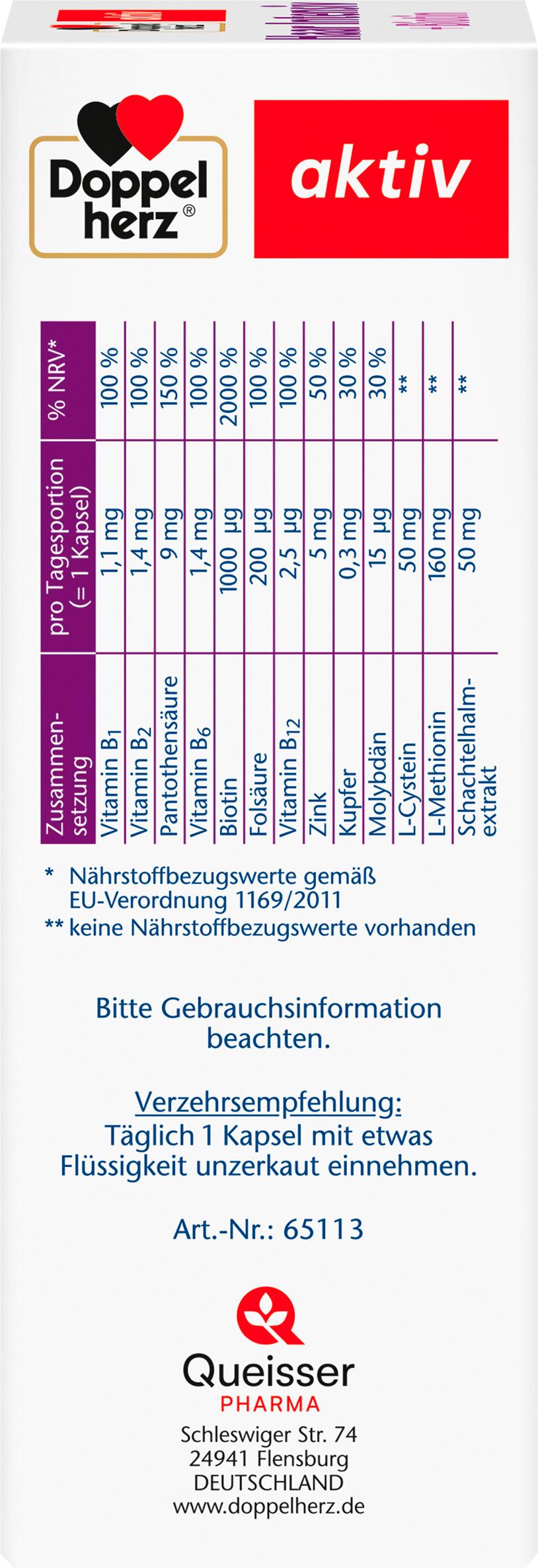 Produktbild Doppelherz Haar Intensiv + Biotin 100 Kapseln 4 von 7