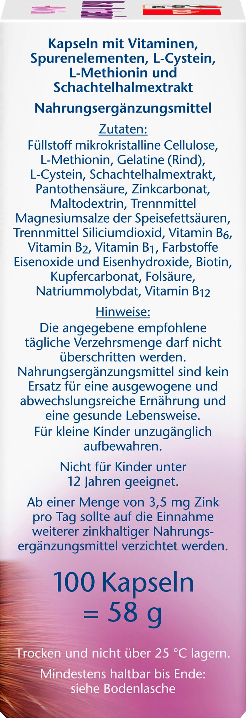 Produktbild Doppelherz Haar Intensiv + Biotin 100 Kapseln 7 von 7