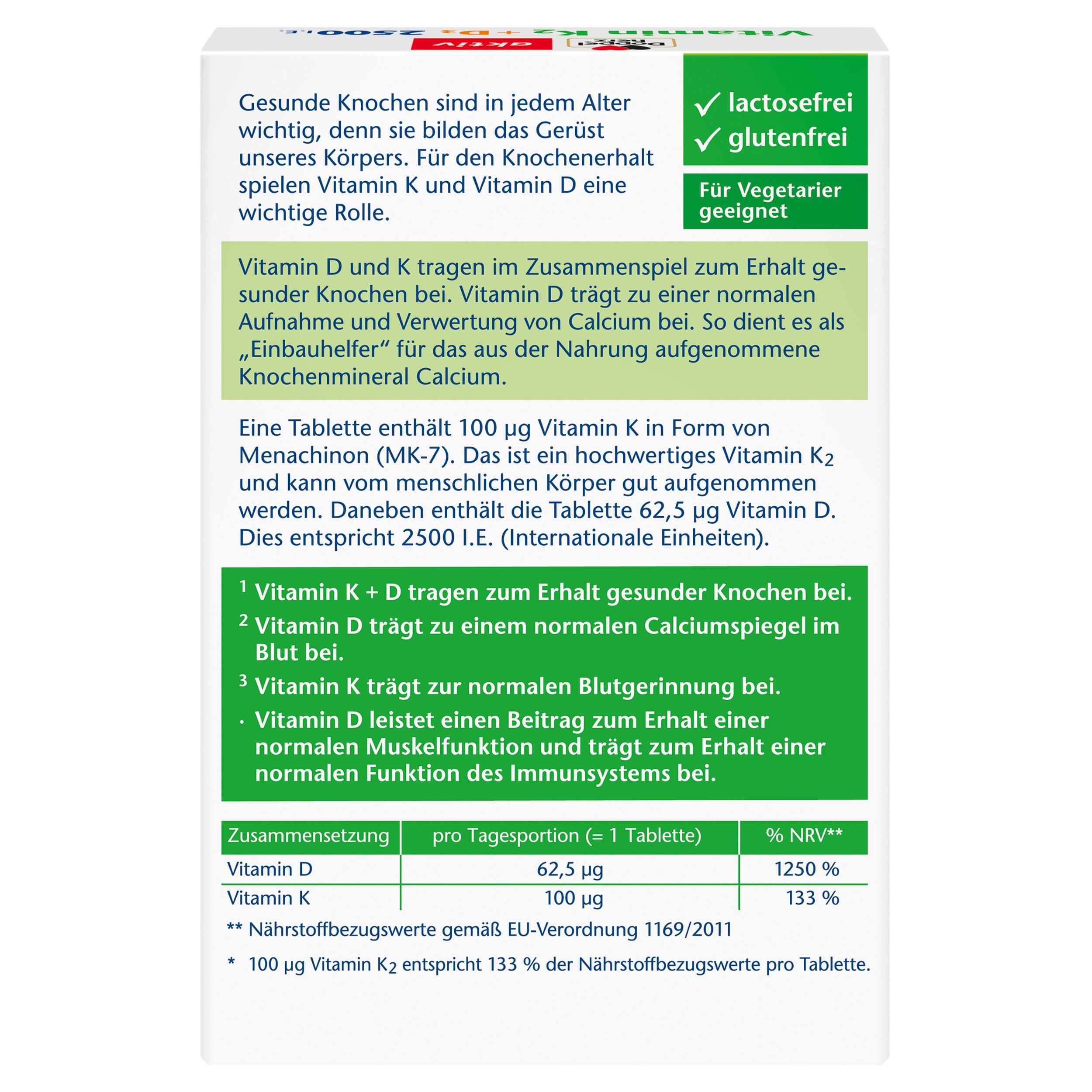 Produktbild Doppelherz Vitamin K2 + D3 2500 I.E. 2 von 4