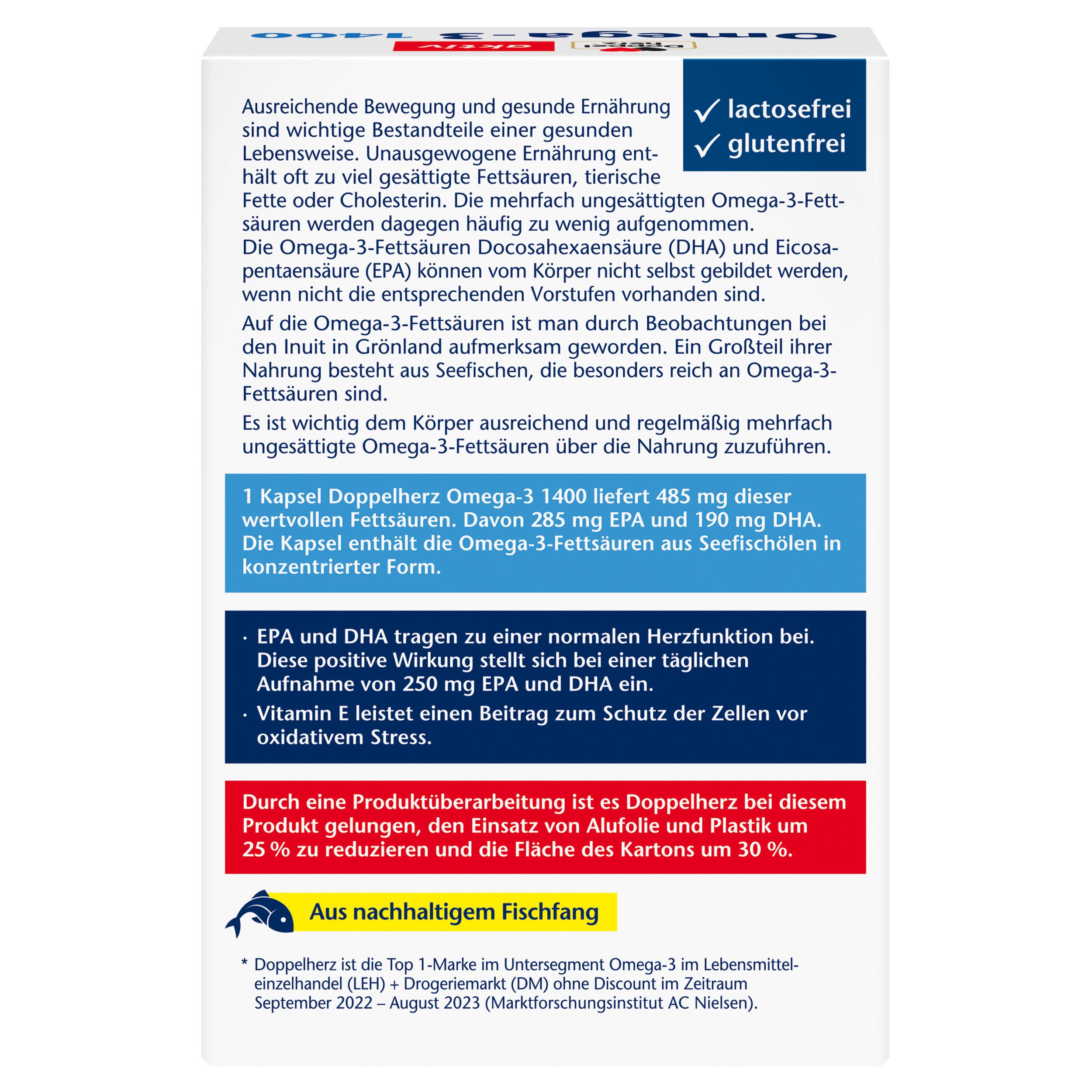 Produktbild Doppelherz Omega-3 1400 2 von 4