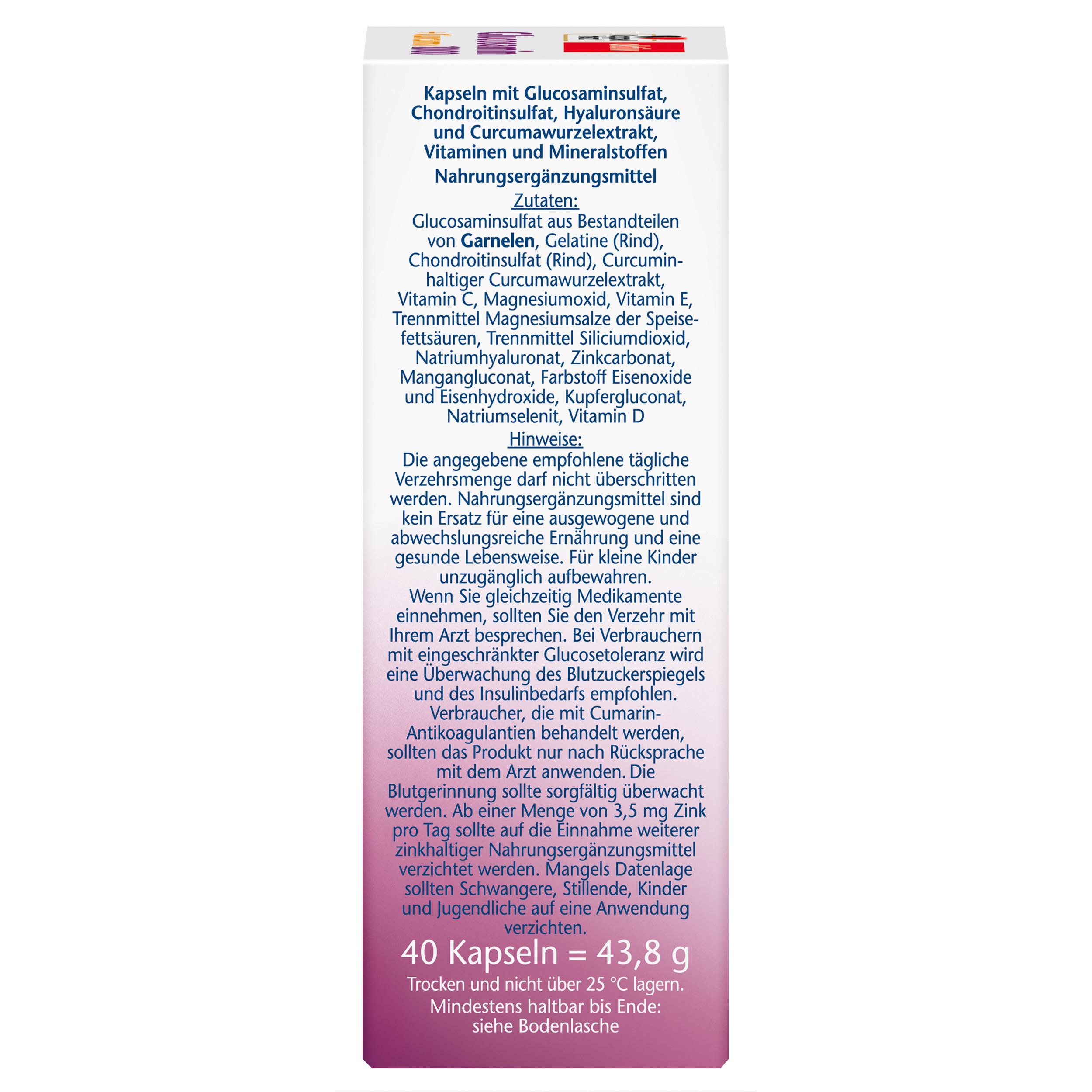 Produktbild DH Glucosamin 1000+Curcuma 40 Kps. 3 von 4