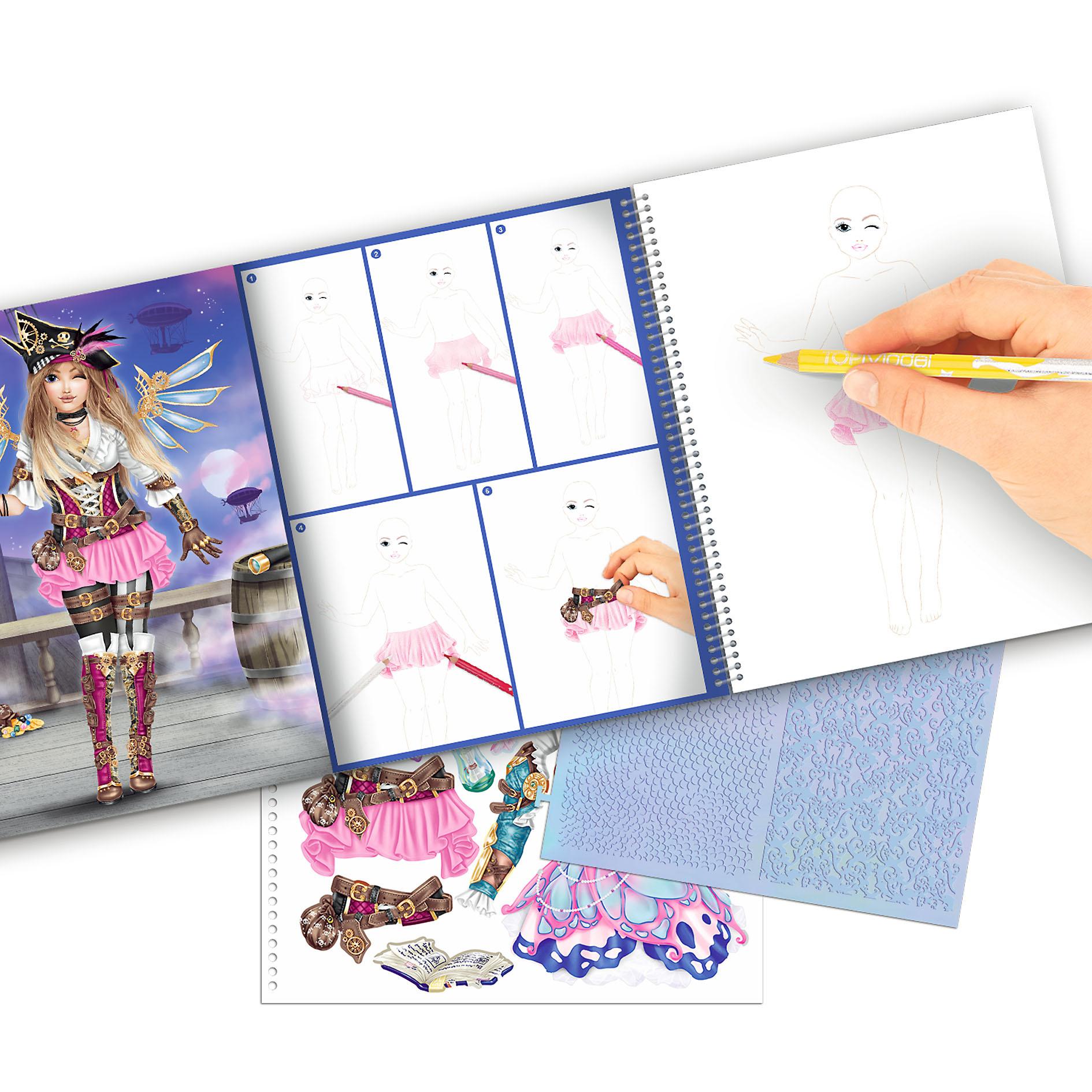 Produktbild TOPModel Create your TOP Model - Malbuch mit Stickern Fantasy 2 von 7