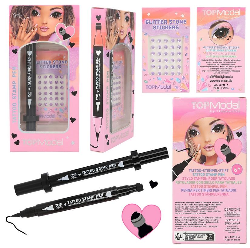 Produktbild TOPModel Tattoostift mit Glitzersteinen BEAUTY and ME sortiert 5 von 5