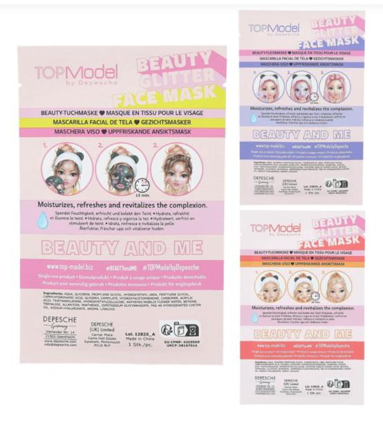Produktbild TOPModel Tuchmaske Glitzer BEAUTY and ME sortiert 6 von 6