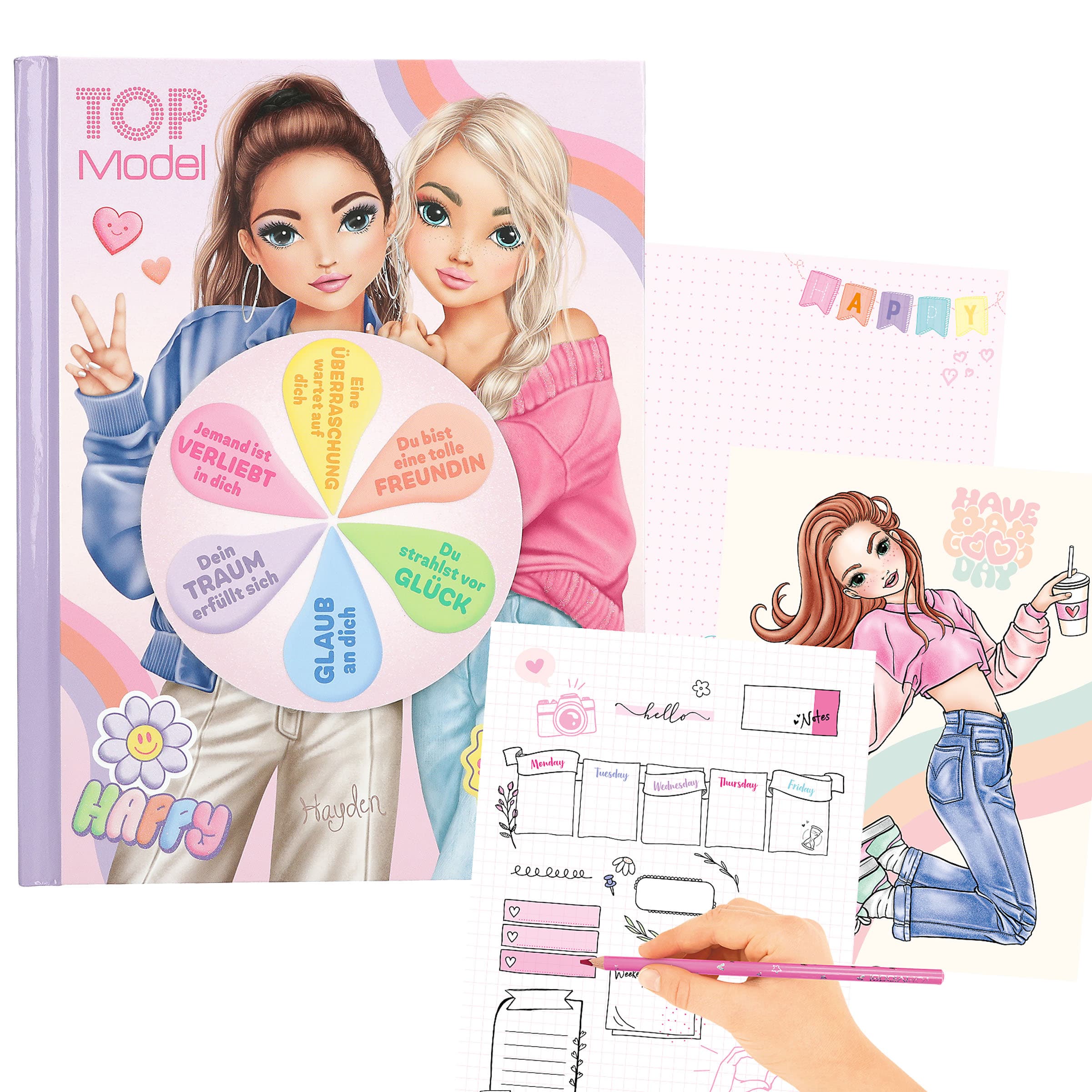 TOPModel Stimmungs-Malbuch mit Licht Deutsch