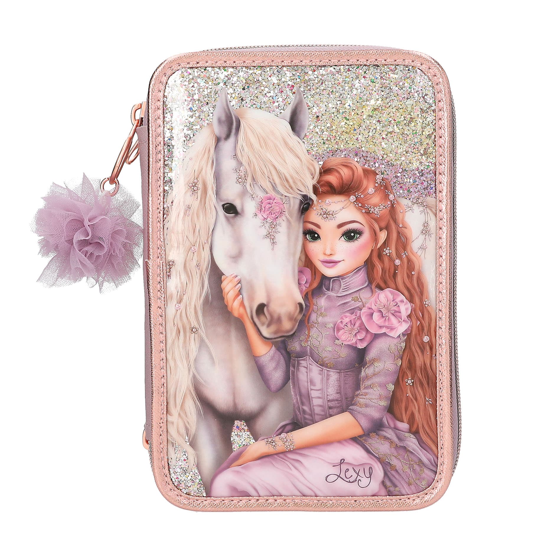 TOPModel 3 Fach Federtasche VIVA VIOLET