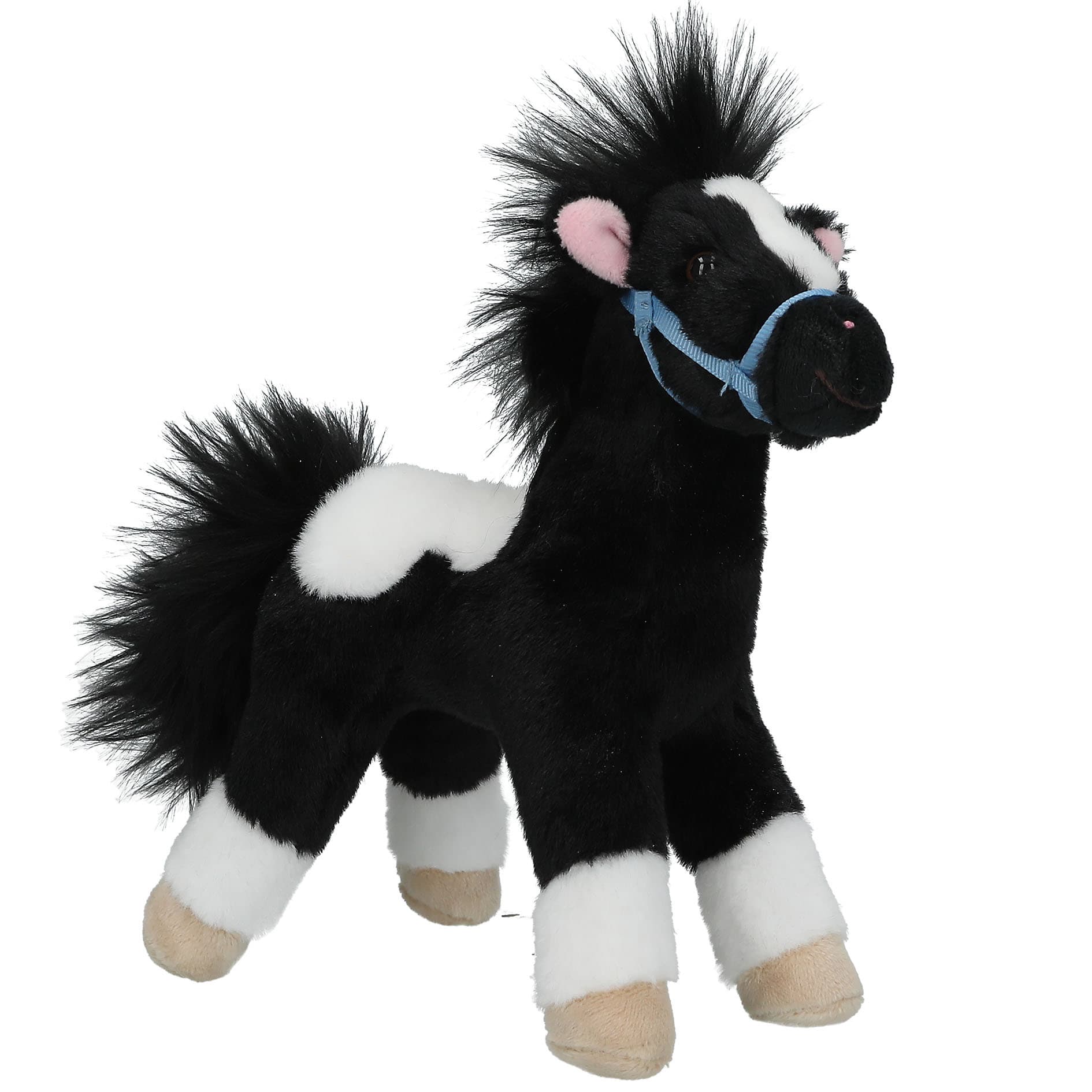 Miss Melody Plüschpferd Schwarz Weiß 18 cm
