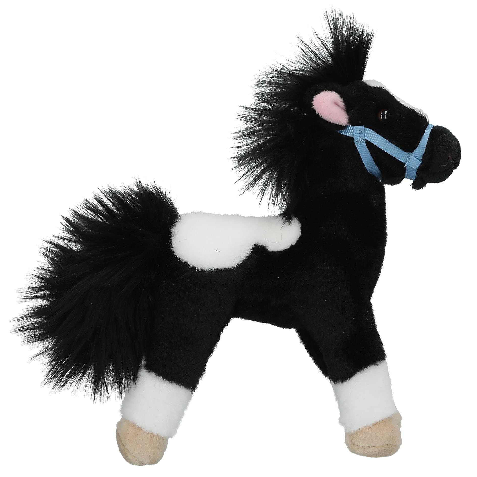 Miss Melody Plüschpferd Schwarz Weiß 18 cm