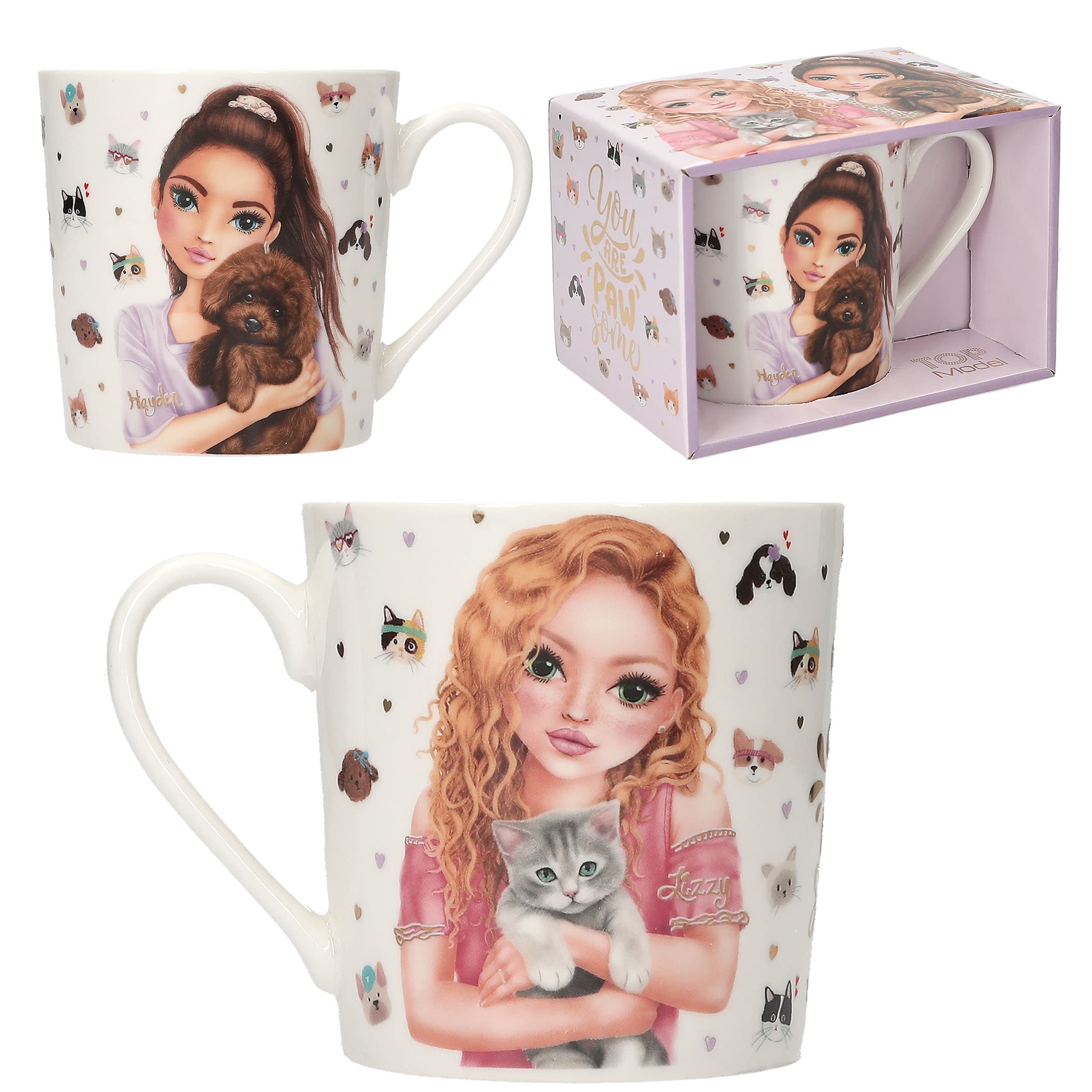 TOPModel Tasse KITTY and DOGGY