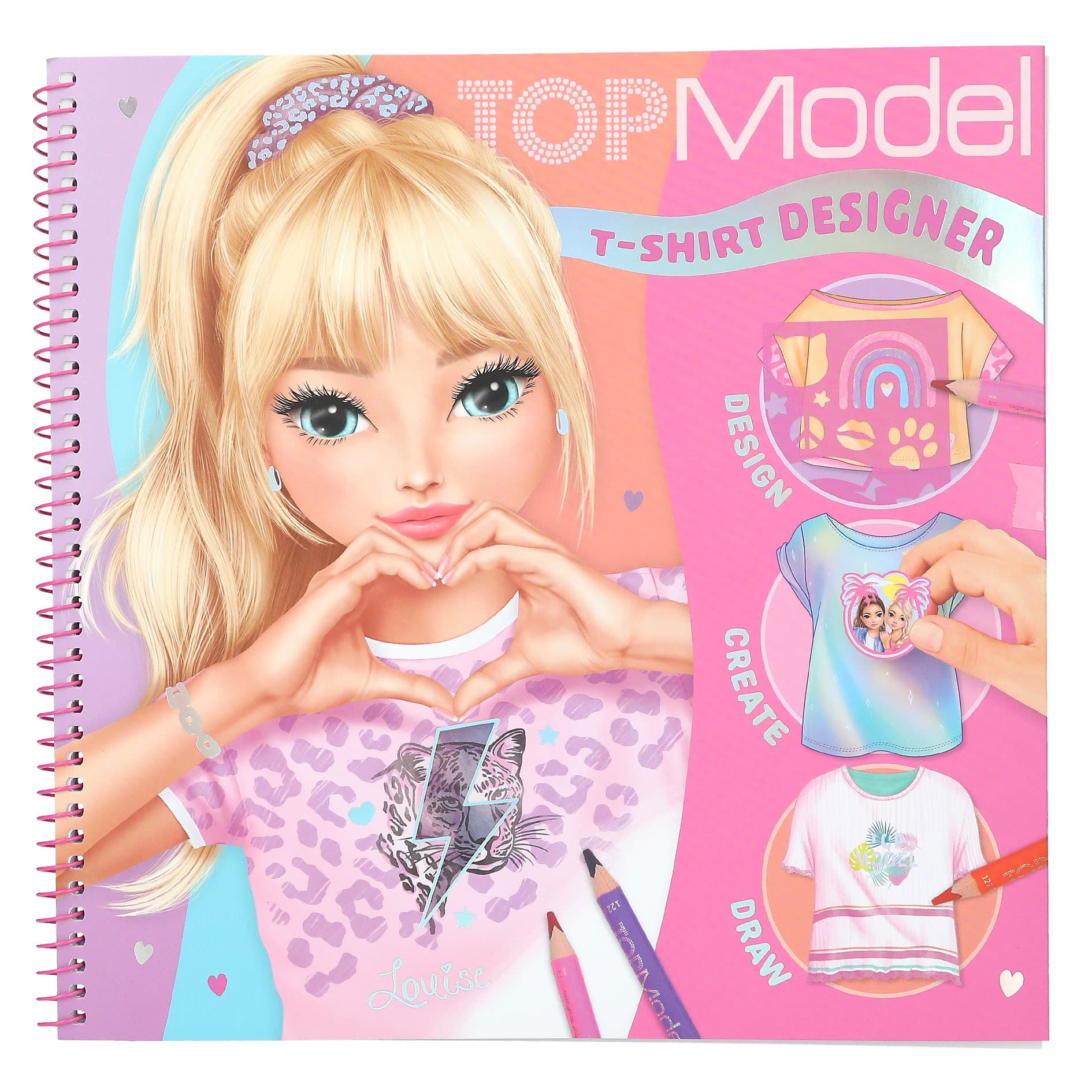 TOPModel T-Shirt Designer Malbuch
