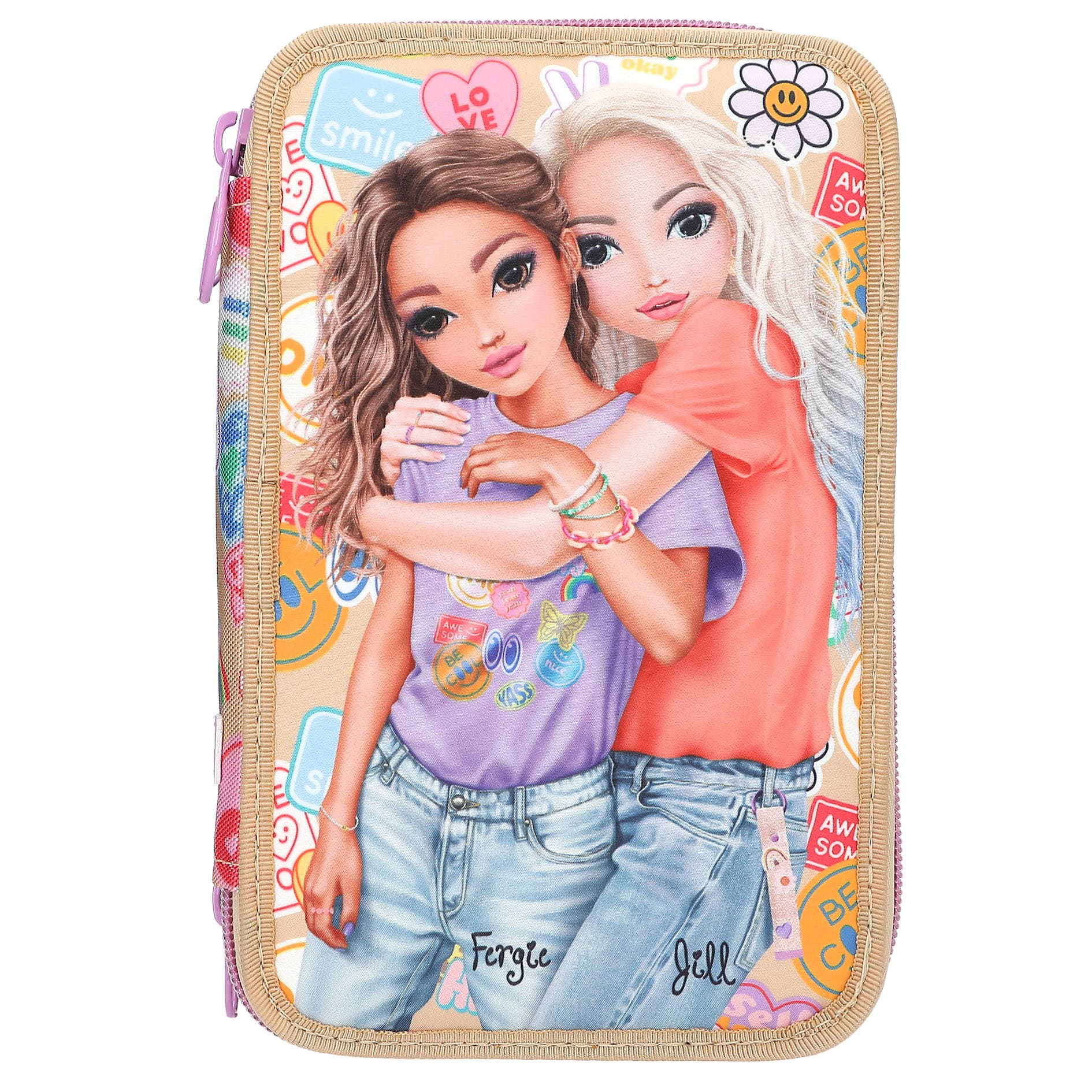 TOPModel 3 Fach Federtasche GIRL POWER