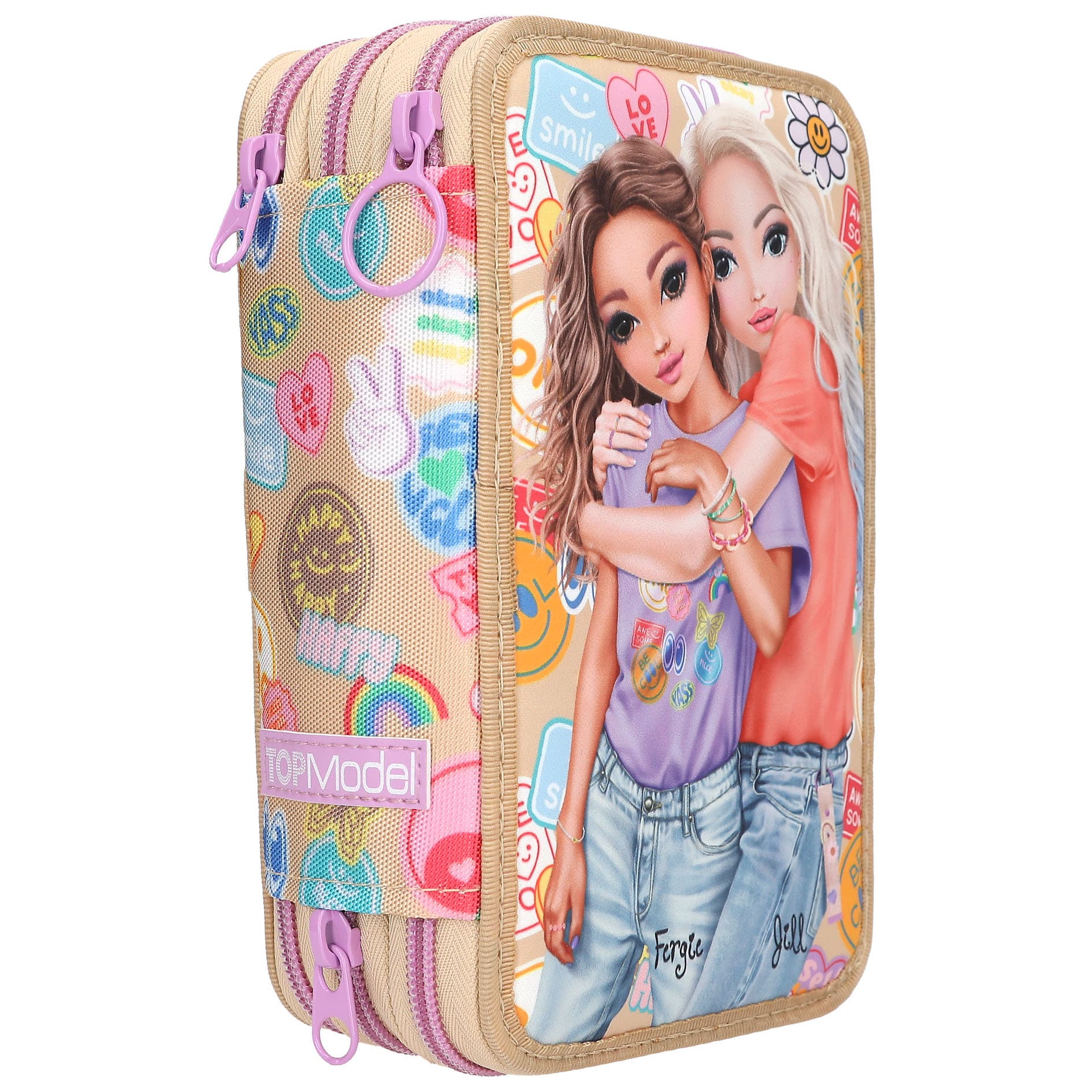 TOPModel 3 Fach Federtasche GIRL POWER
