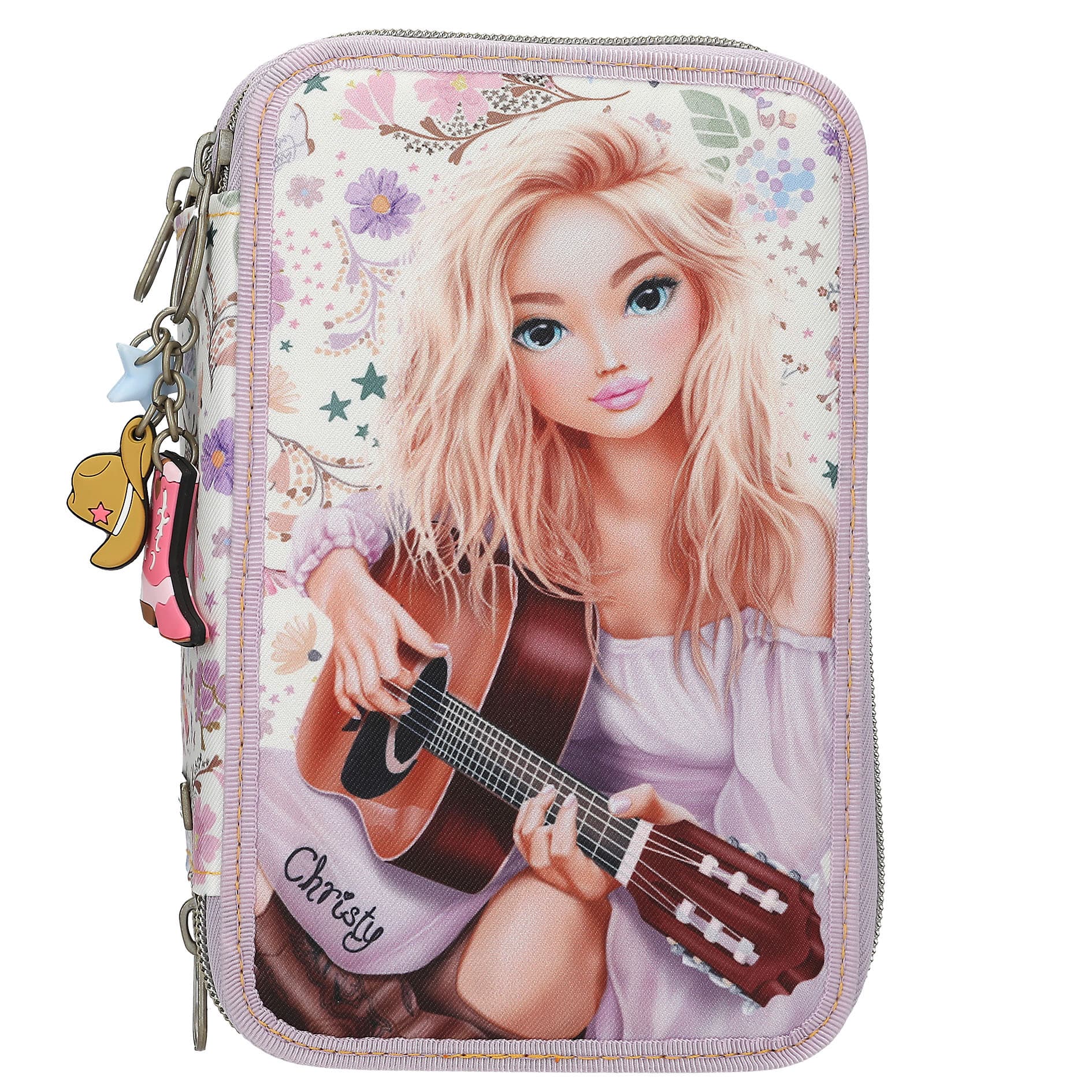 TOPModel 3 Fach Federtasche COWGIRL