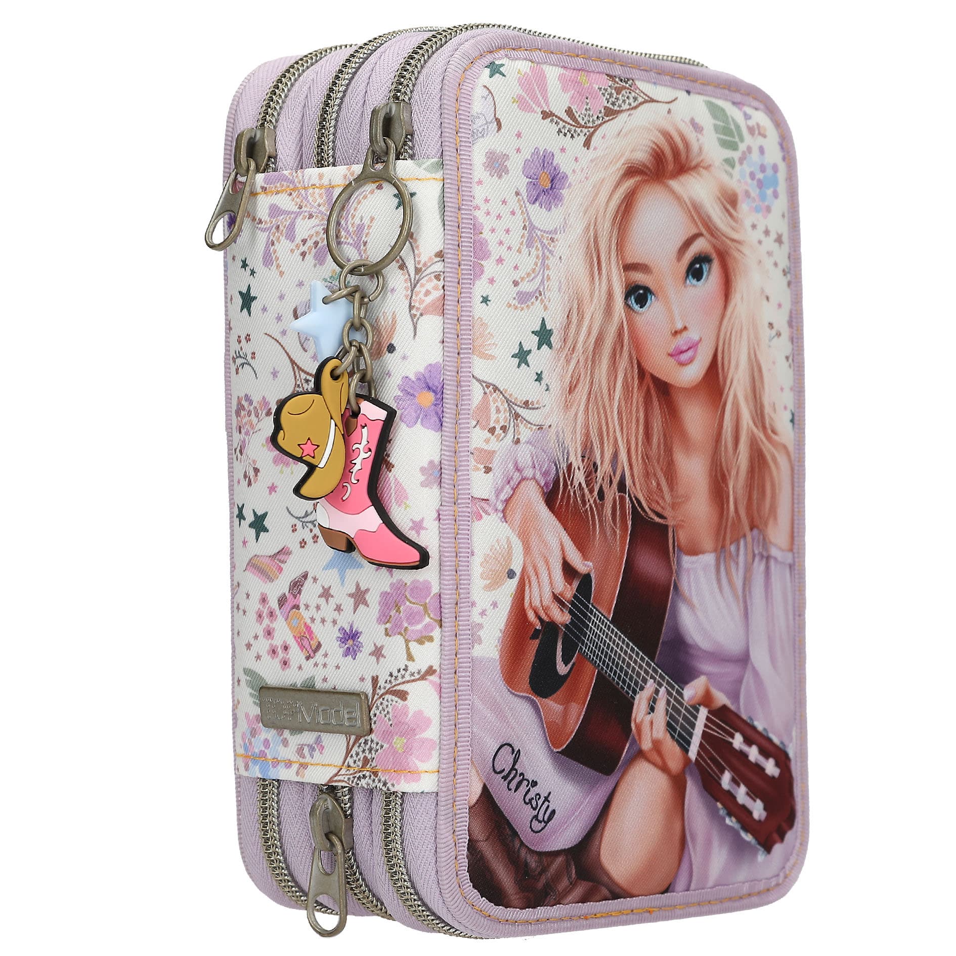 TOPModel 3 Fach Federtasche COWGIRL