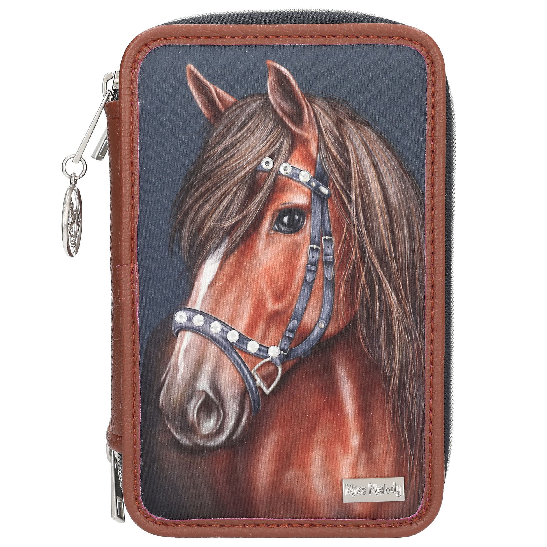 Miss Melody 3 Fach Federtasche LUXURY HORSE
