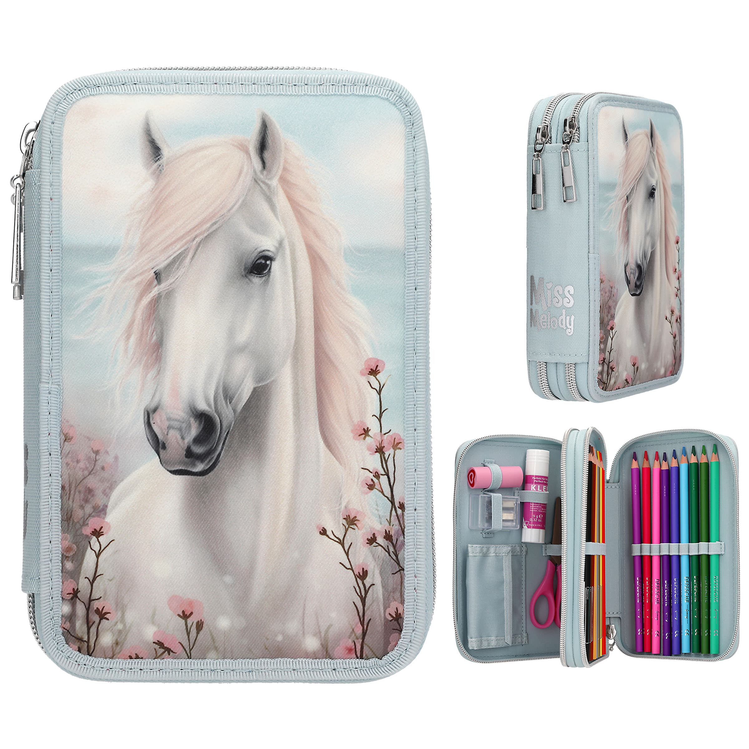 Miss Melody 2 Fach Federtasche  