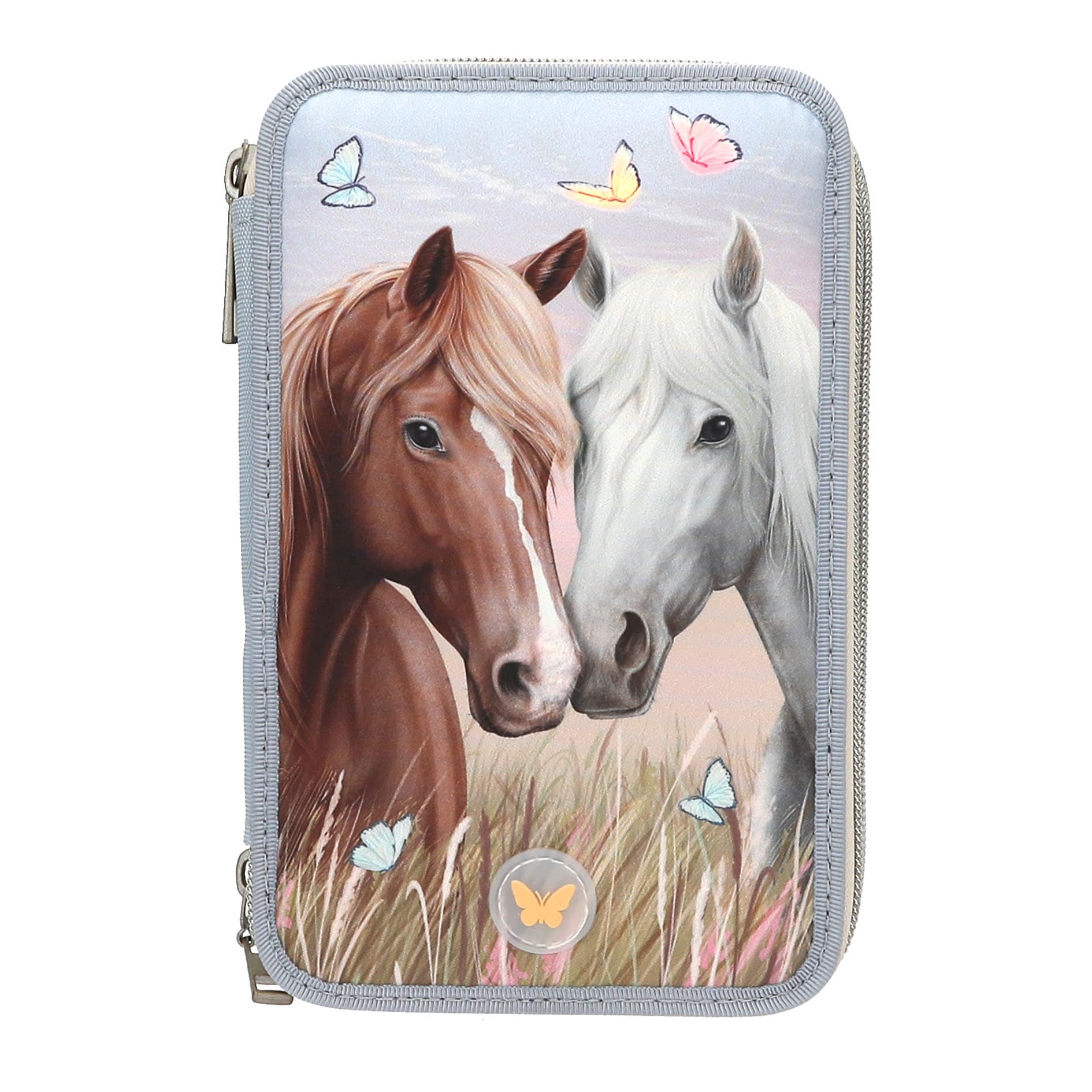 Miss Melody 3 Fach Federtasche LED
