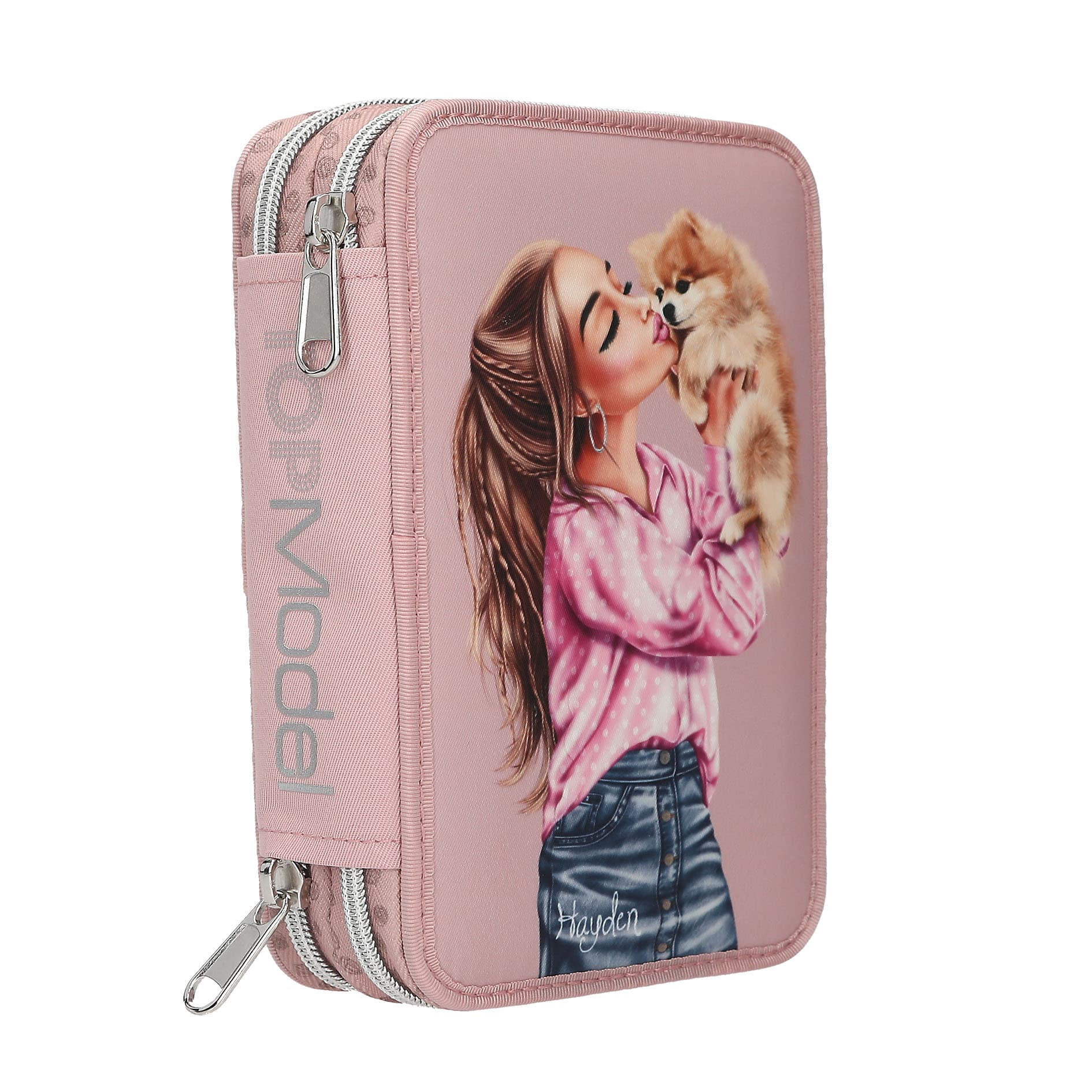 TOPModel 2 Fach Federtasche DOTS