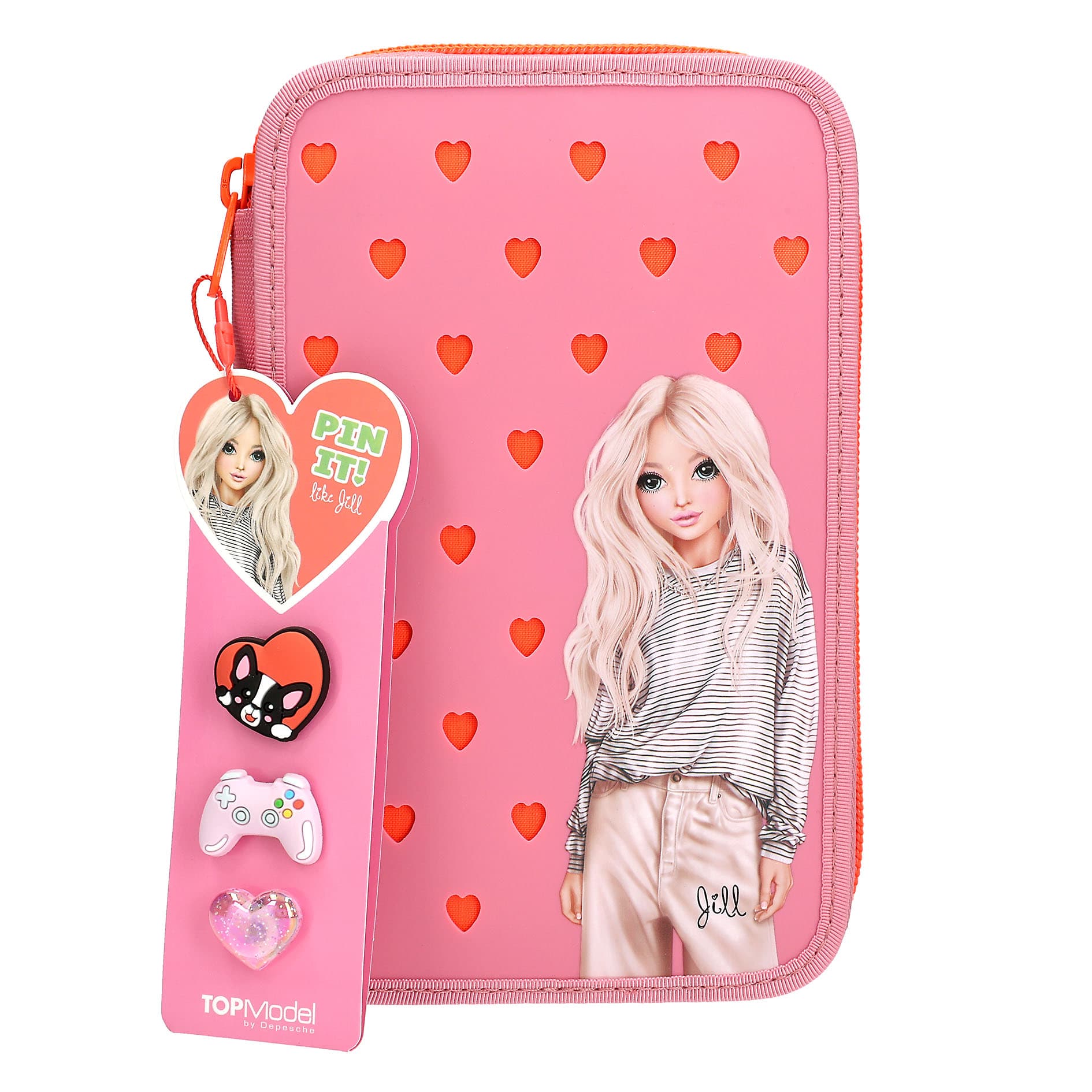 TOPModel 3 Fach Federtasche mit Silikon Pins 2.0