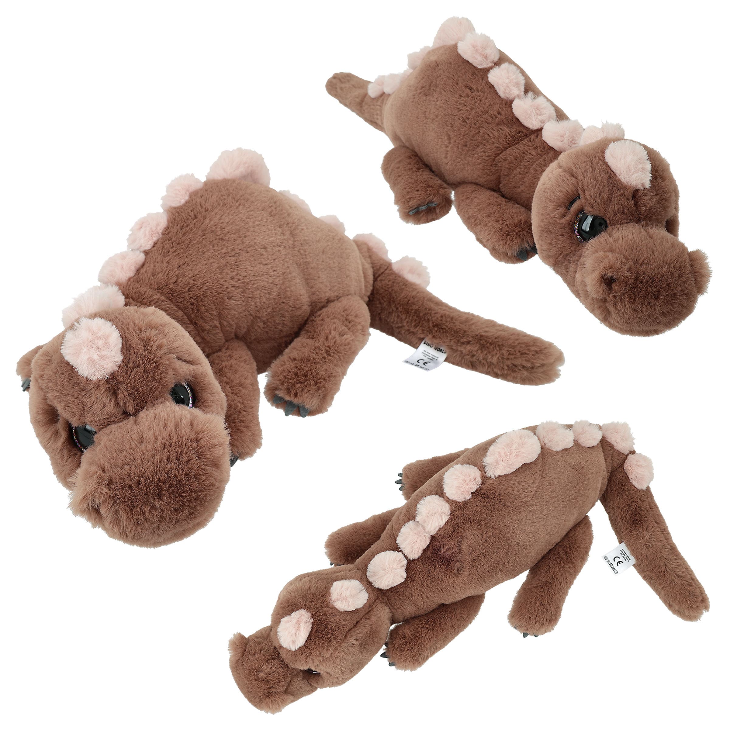 Dino World Plüschdino liegend  braun 50 cm