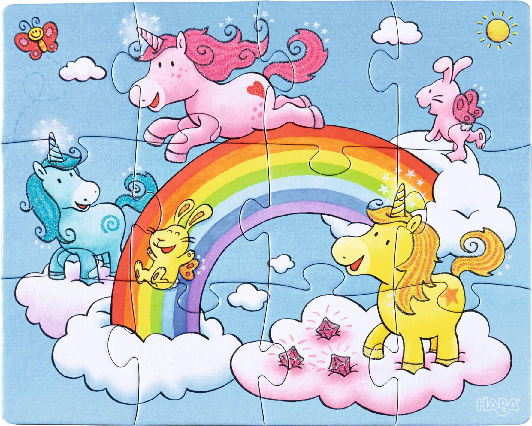 Produktbild HABA Puzzles Einhorn Glitzerglück 300299 2 von 4