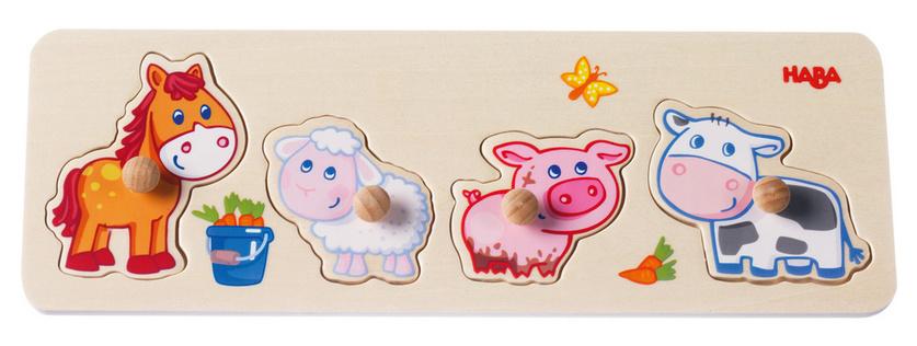 HABA Greifpuzzle Bauernhof-Tierkinder 301939