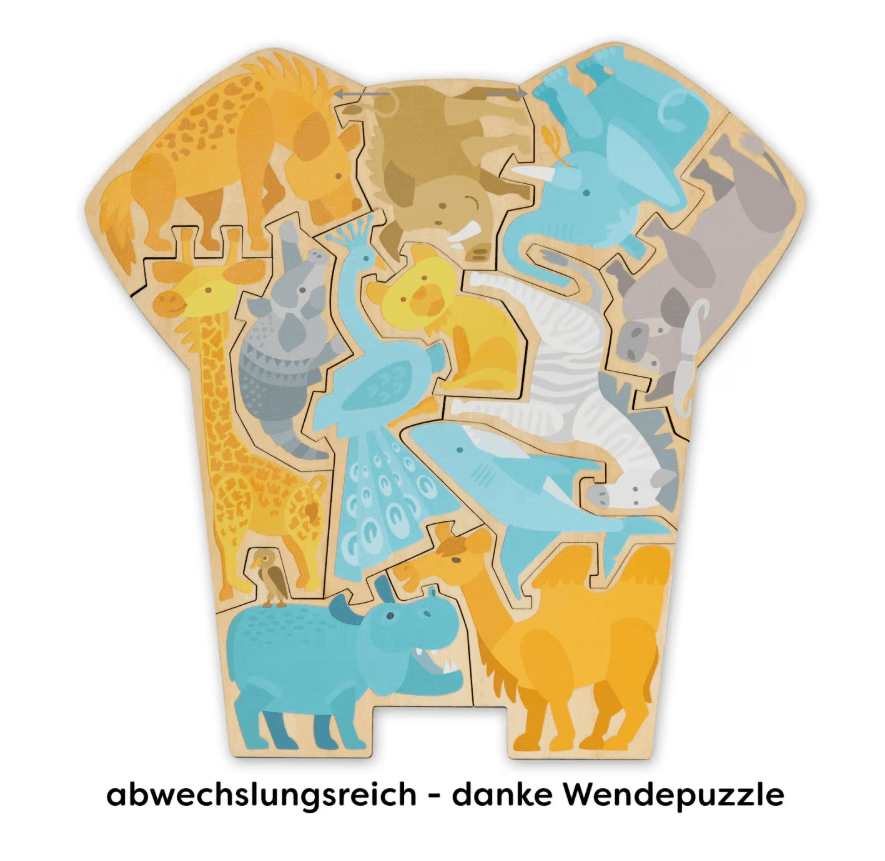 Produktbild HABA Puzzle 2 in 1 – Elefant 5 von 6