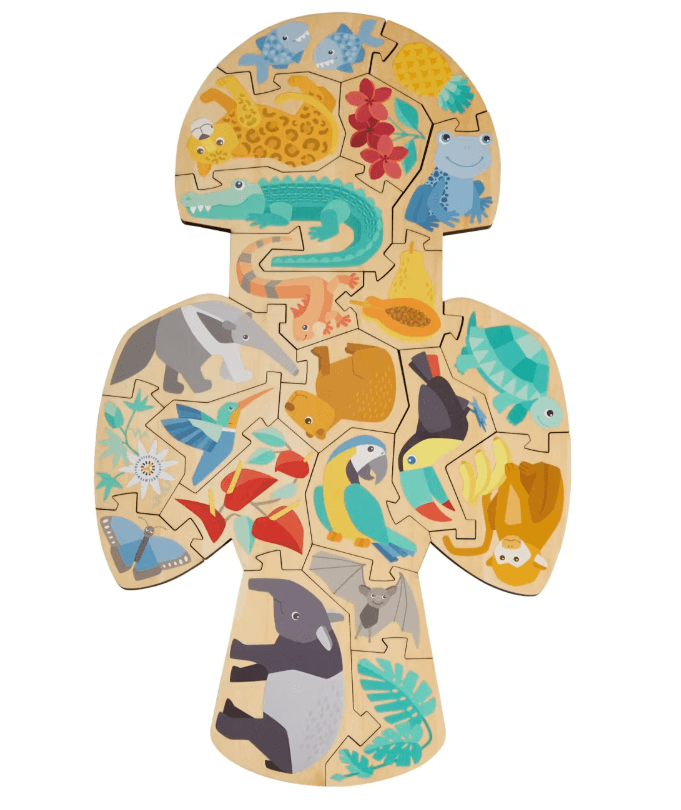 Produktbild HABA Kinder Holzpuzzle Papagei, 21-teiliges 2 in 1 Puzzle, ab 4 Jahren 7 von 9