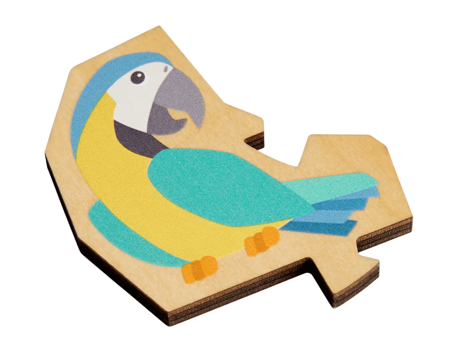 Produktbild HABA Kinder Holzpuzzle Papagei, 21-teiliges 2 in 1 Puzzle, ab 4 Jahren 3 von 9