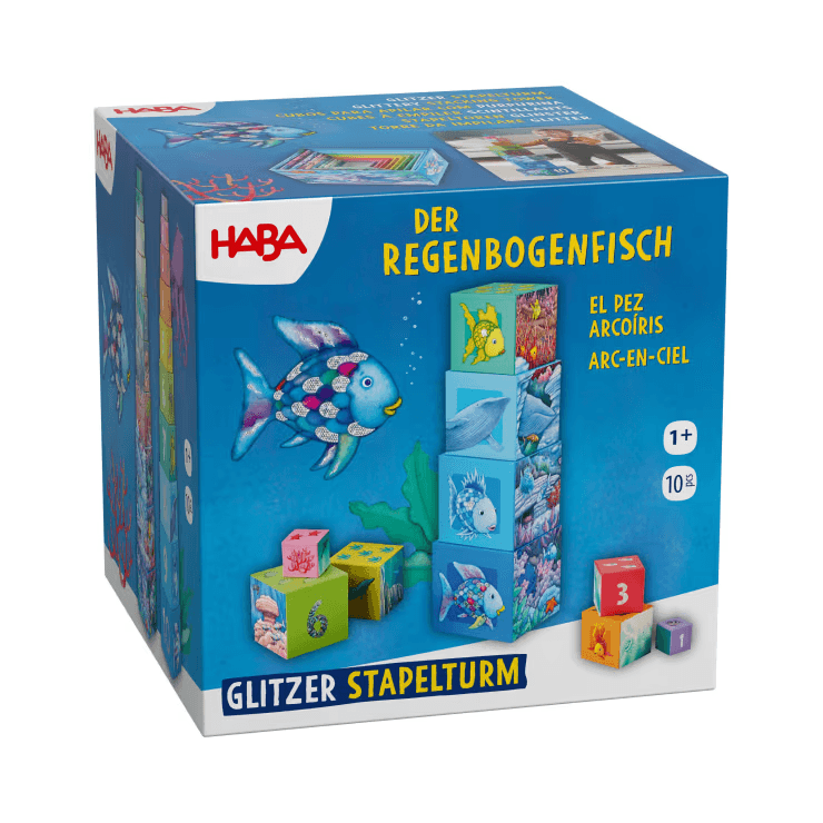 HABA Stapelturm Glitzer Der Regenbogenfisch