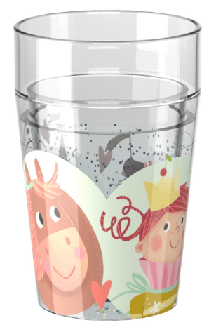 HABA Glitzerbecher „Prinzessin 2“ – Funkelnder Trinkspaß für kleine Königskinder