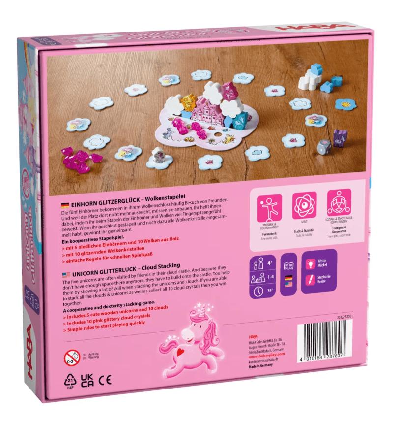 Produktbild HABA Einhorn Glitzerglück – Wolkenstapelei 2 von 4
