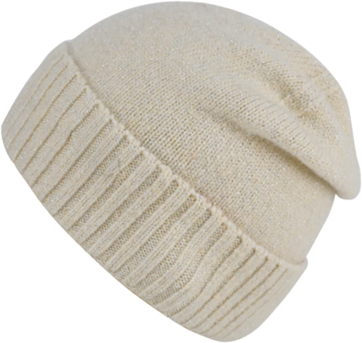 Damen Strickmütze Glitzer