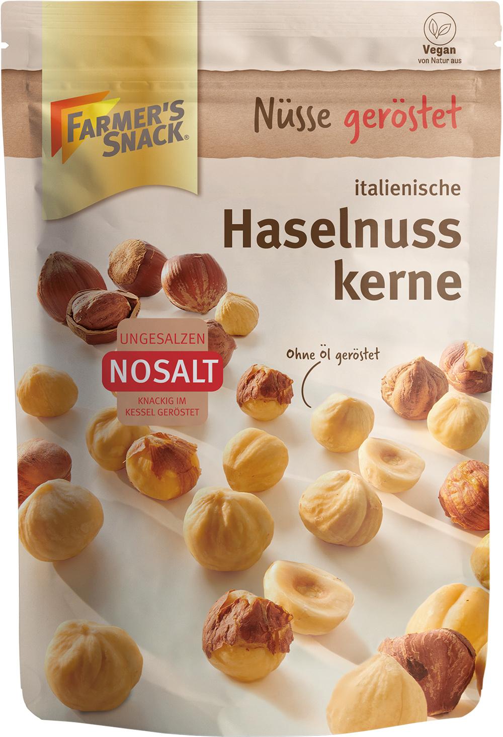 FARMER'S SNACK Italienische Haselnüsse NoSalt blanchiert