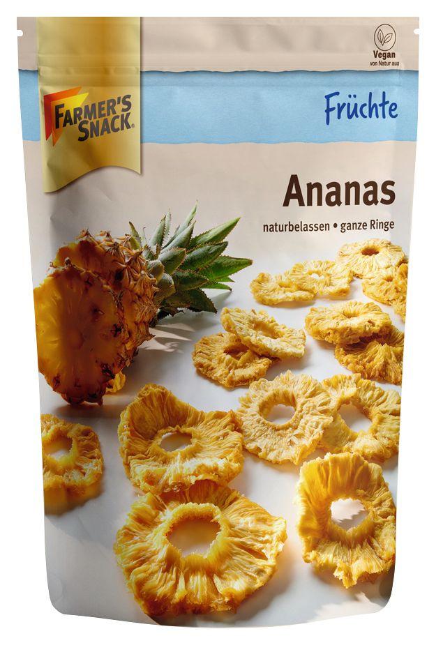 FARMER'S SNACK Ananas ganze Ringe naturbelassen