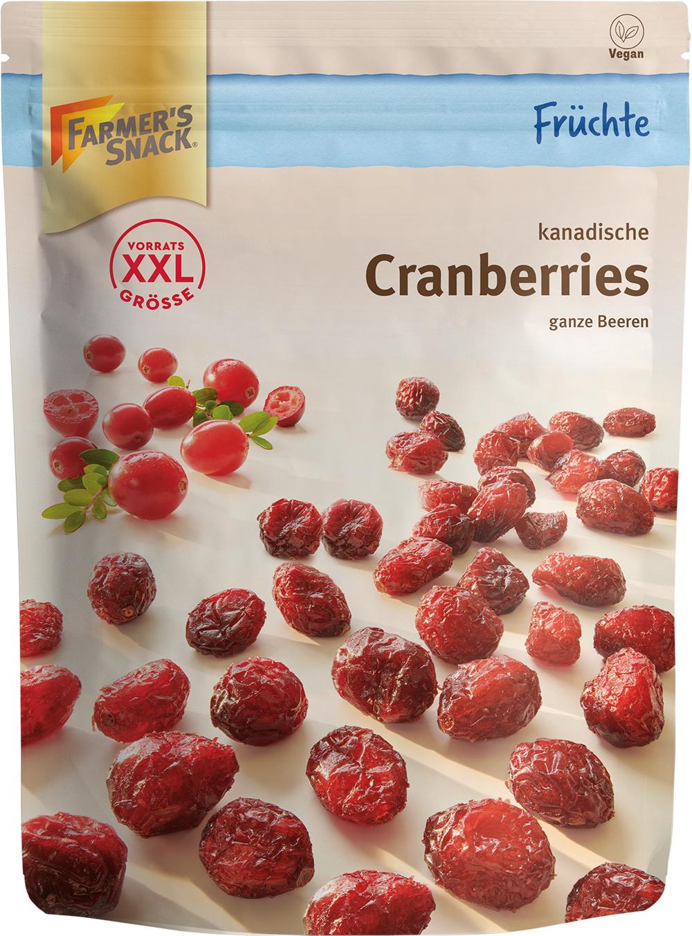 FARMER'S SNACK Cranberries ganze Beeren