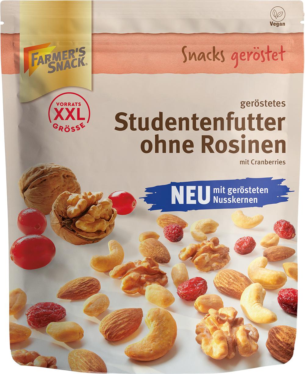 FARMER'S SNACK Studentenfutter ohne Rosinen geröstet