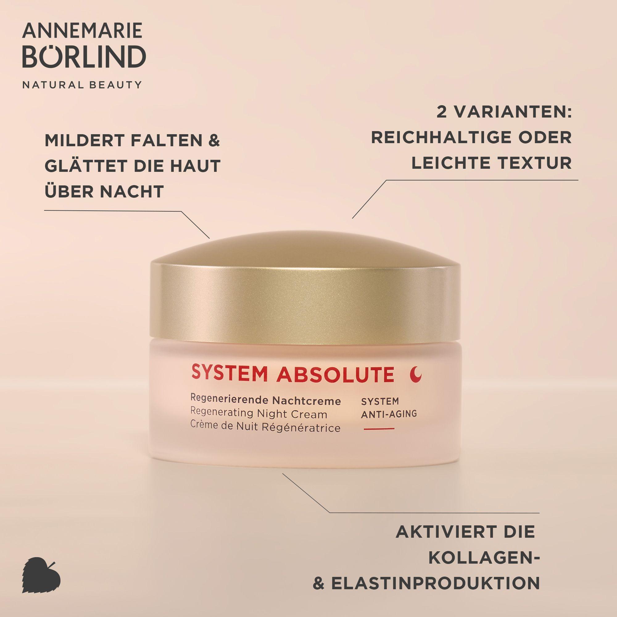 Produktbild ANNEMARIE BÖRLIND SYSTEM ABSOLUTE Regenerierende Nachtcreme light 5 von 9