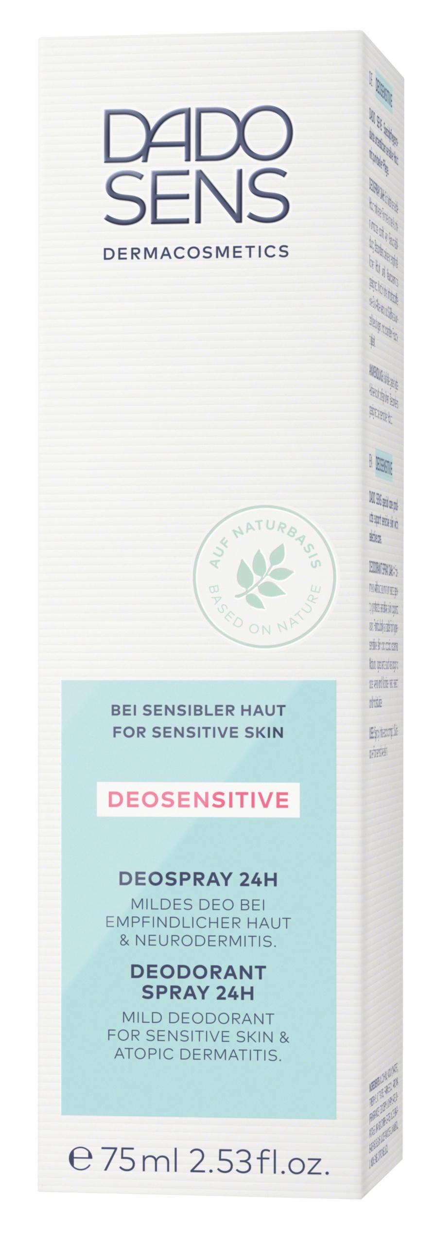 DADO SENS DEOSENSITIVE Deospray 24H - bei empfindlicher Haut&Neurodermitis