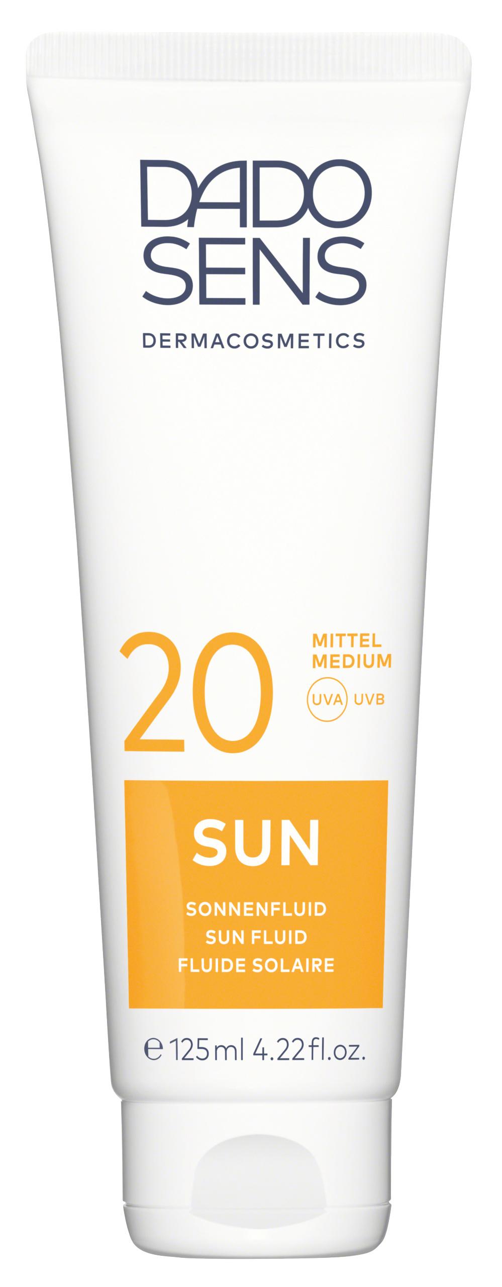 DADO SENS SUN Sonnenfluid SPF 20 - bei sonnenempfindlicher Haut