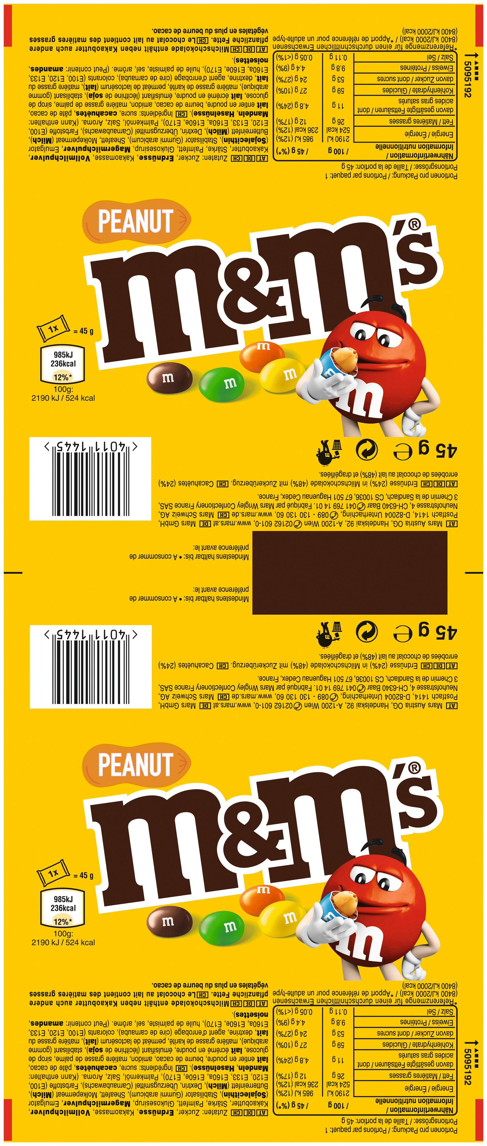 Produktbild M&M's Peanut 45g 2 von 2