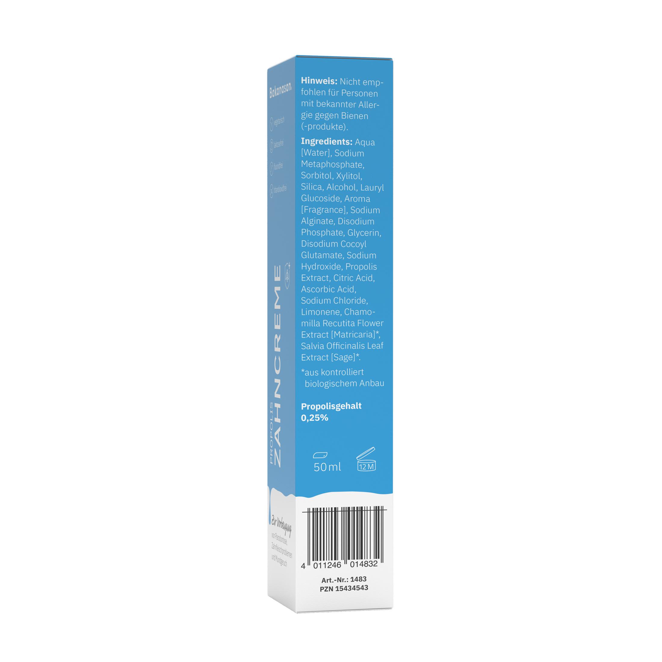 Produktbild BAKANASAN Propolis Zahncreme 6 von 6