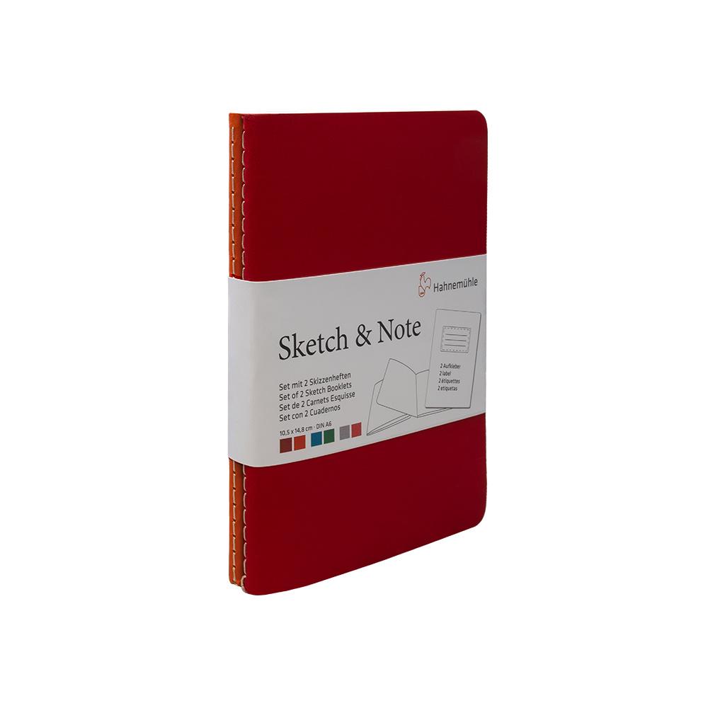 Hahnemühle Sketch & Note Red Bundle - 125 g/m² - DIN A6 - 10628870