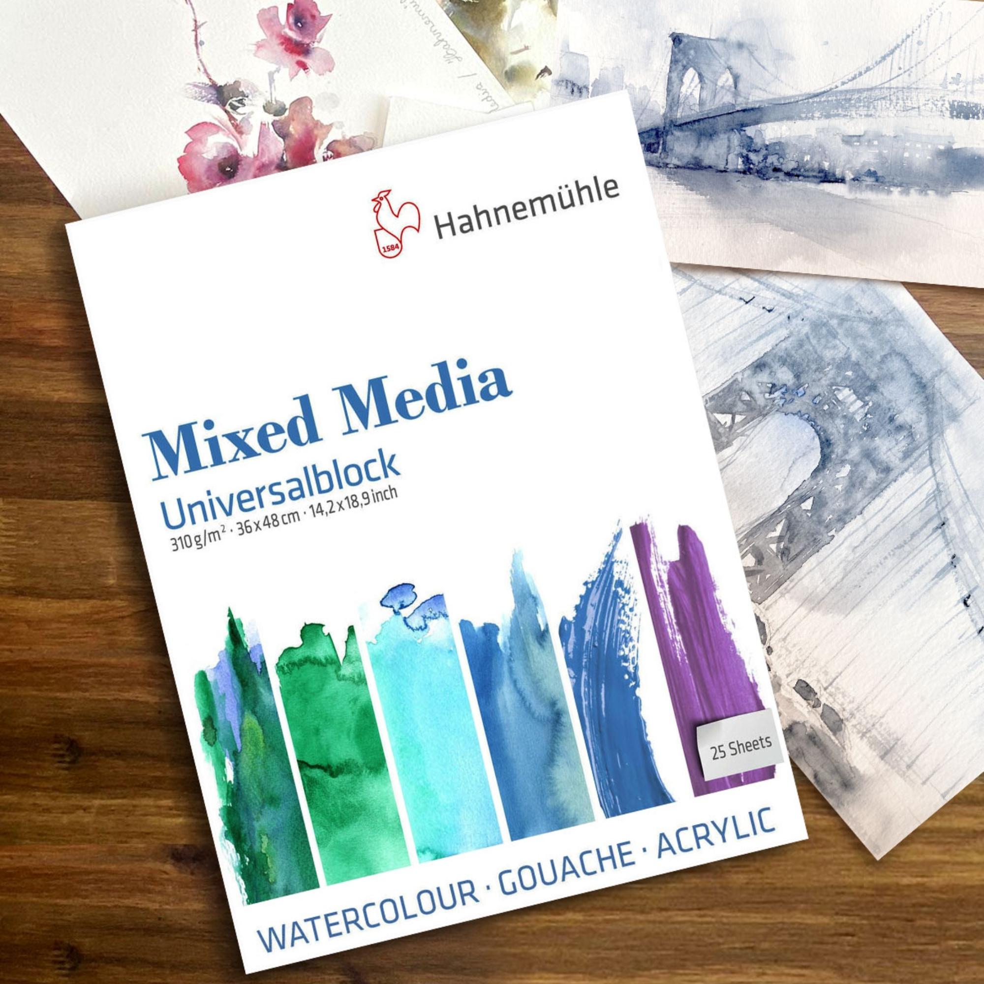 Produktbild Hahnemühle Mixed Media Universalblock - 310 g/m² -  36 x 48cm - 10650202 2 von 5
