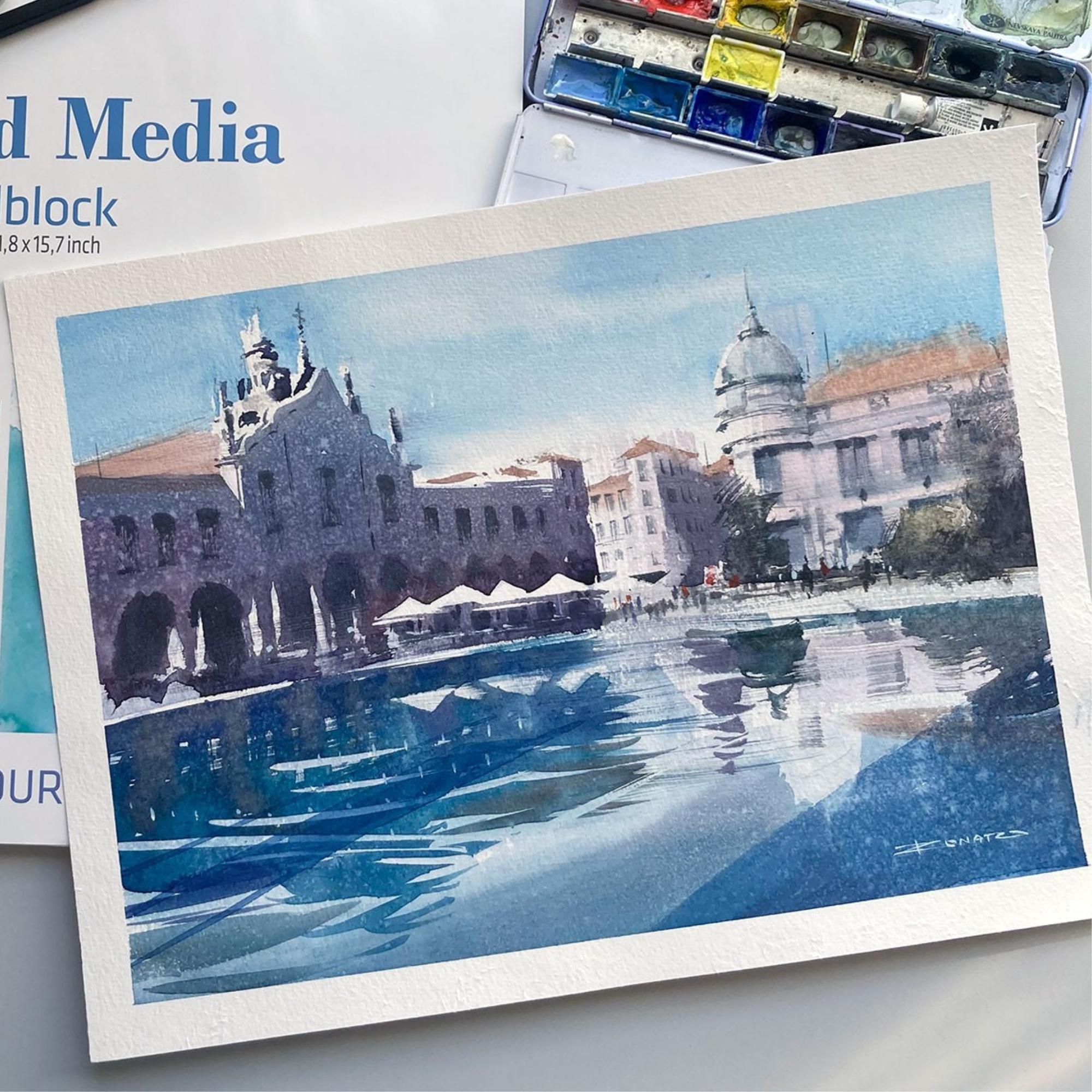 Produktbild Hahnemühle Mixed Media Universalblock - 310 g/m² -  36 x 48cm - 10650202 5 von 5