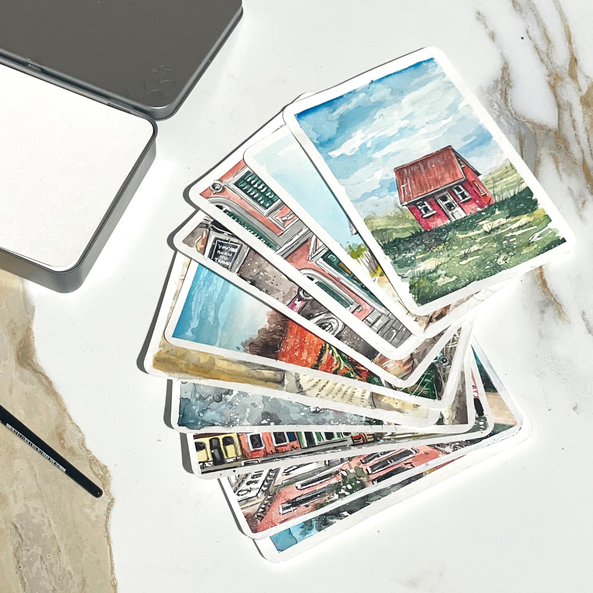 Produktbild Hahnemühle Aquarellpostkarten 230g/m² - 10 -5x14 -8 cm - 10650150 4 von 4