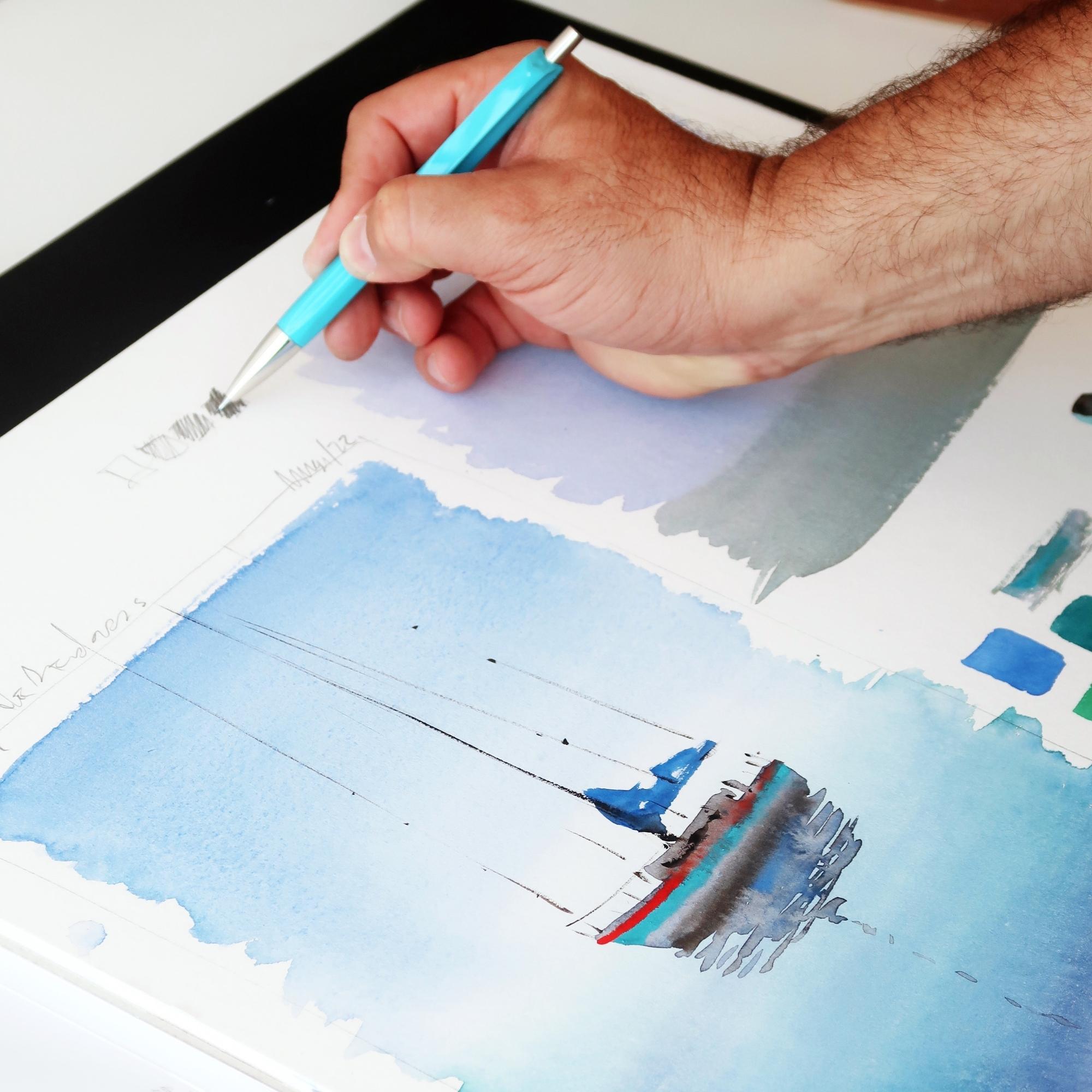 Produktbild Hahnemühle Acrylmalblock 360 g/m²  36x48 cm  10 Blatt 3 von 4